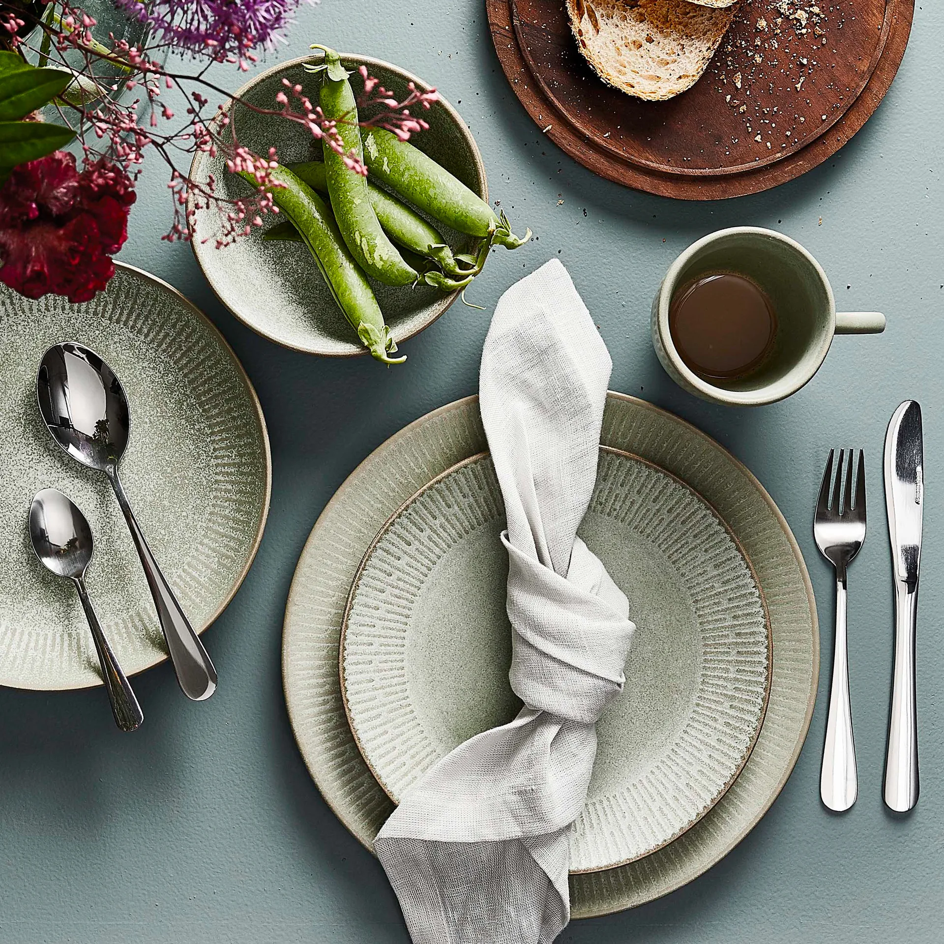 Plato Relief 27 cm, verde Aida