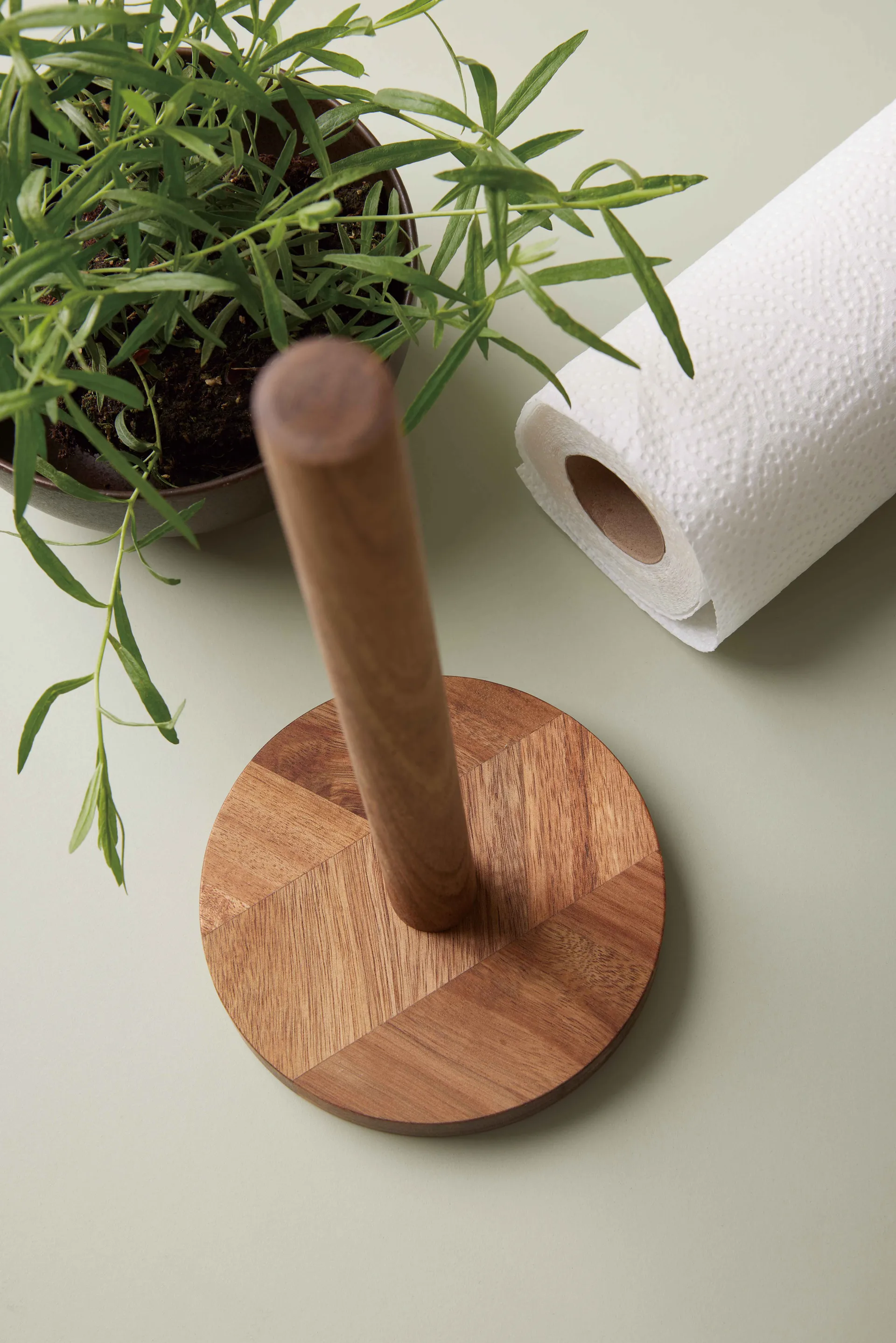 Portarrollos de papel cocina Akaciaträ, 30,5 cm Aida