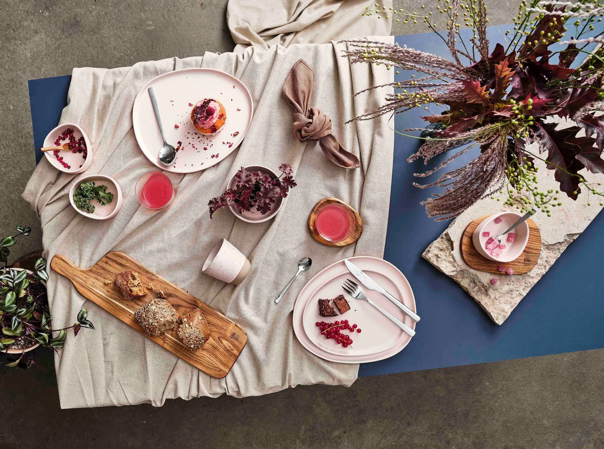 Raw Organic lunchPlato 24x21 cm, Nordic Nude Aida