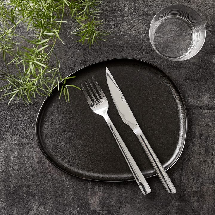 Raw Organic lunchPlato 24x21 cm, Titanium Black Aida