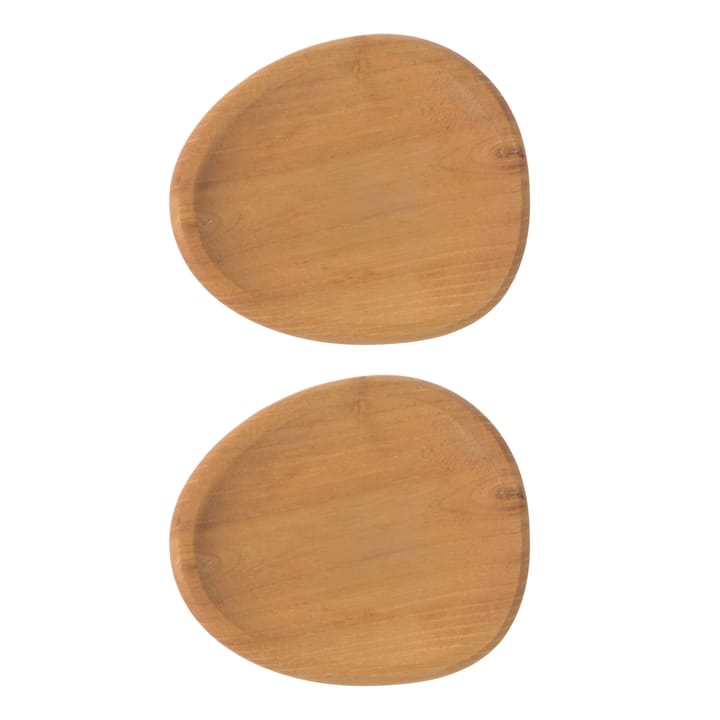 Raw Plato de fiesta 13x11,4 cm 2 - madera - Aida