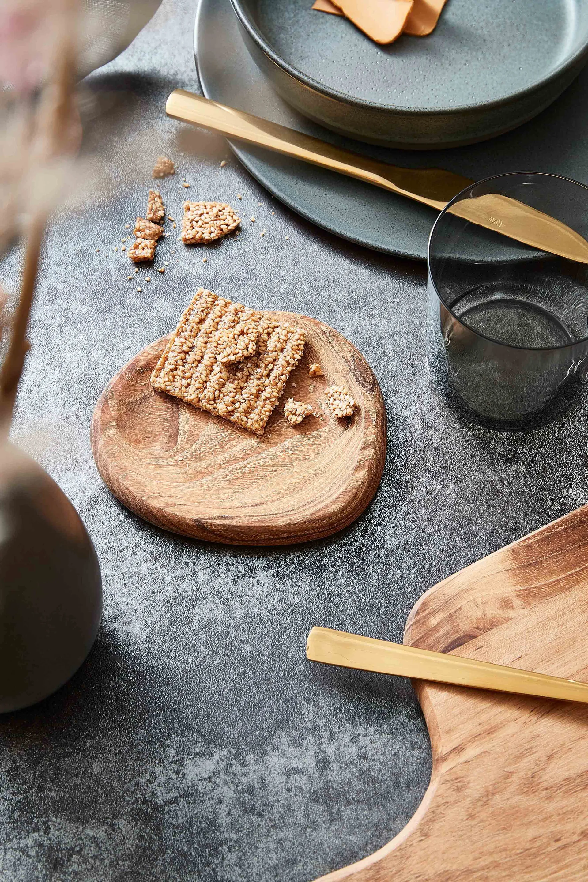 Raw Plato de fiesta 13x11,4 cm 2, madera Aida