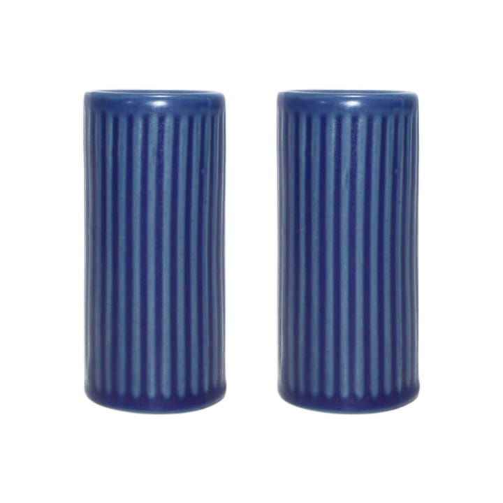 Salero y pimentero Groovy - Blue stoneware - Aida