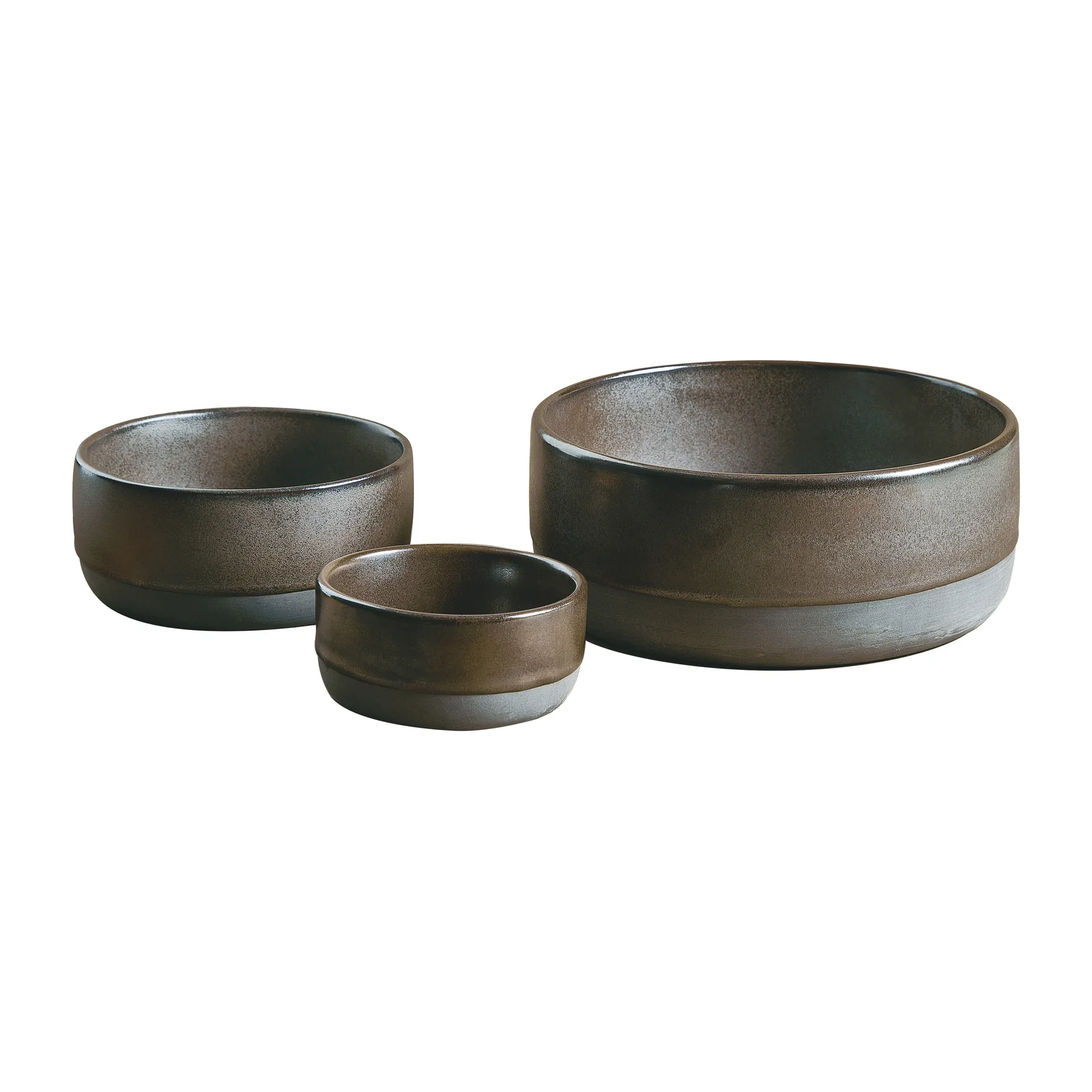 Set de 3 boles Raw, Metallic brown Aida