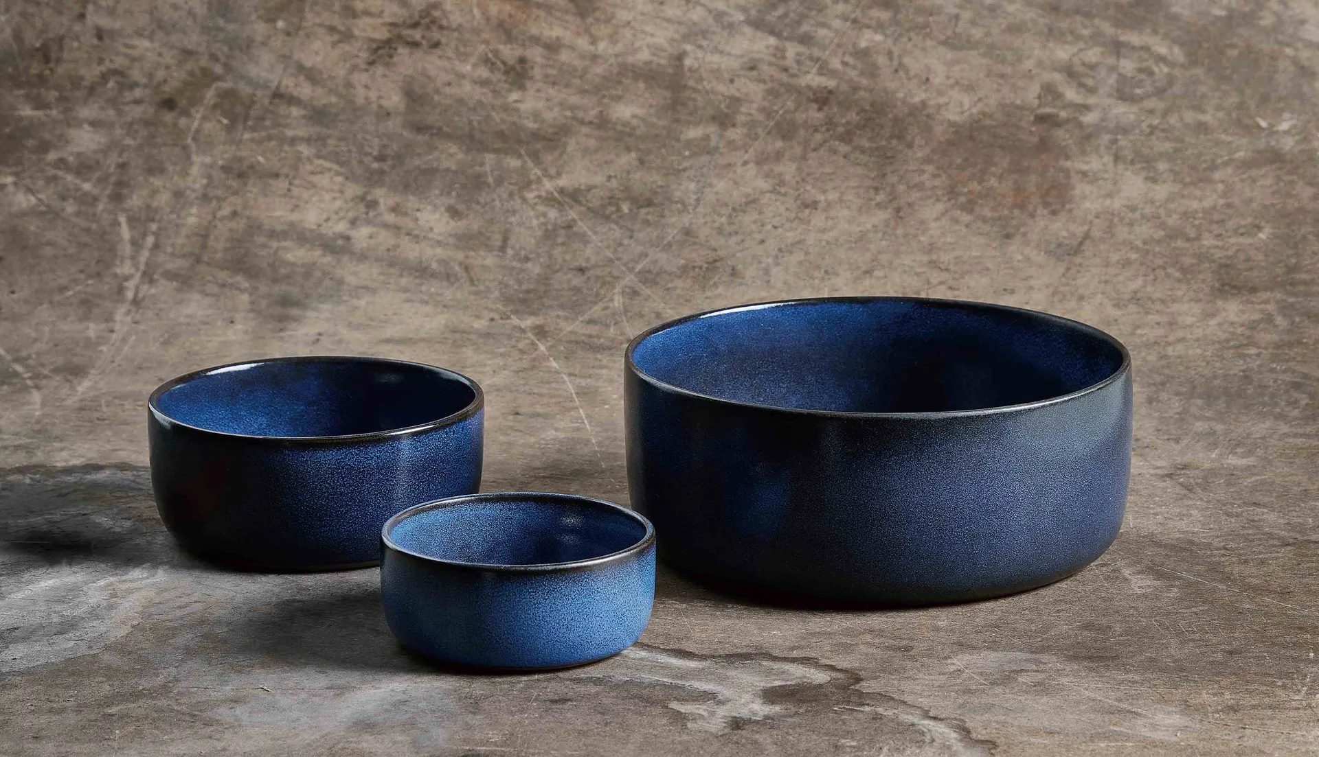 Set de 3 boles Raw, Midnight blue Aida