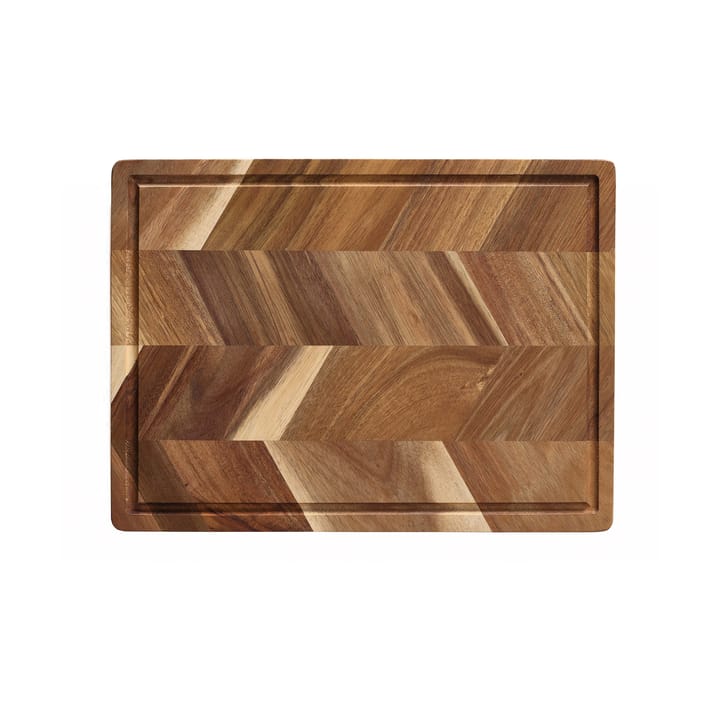 Tabla de cortar dibujo en espiga 26x40 cm - Madera de acacia - Aida