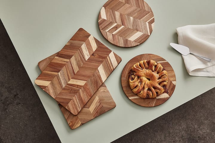Tabla de cortar Herringbone 28x38 cm, acacia Aida