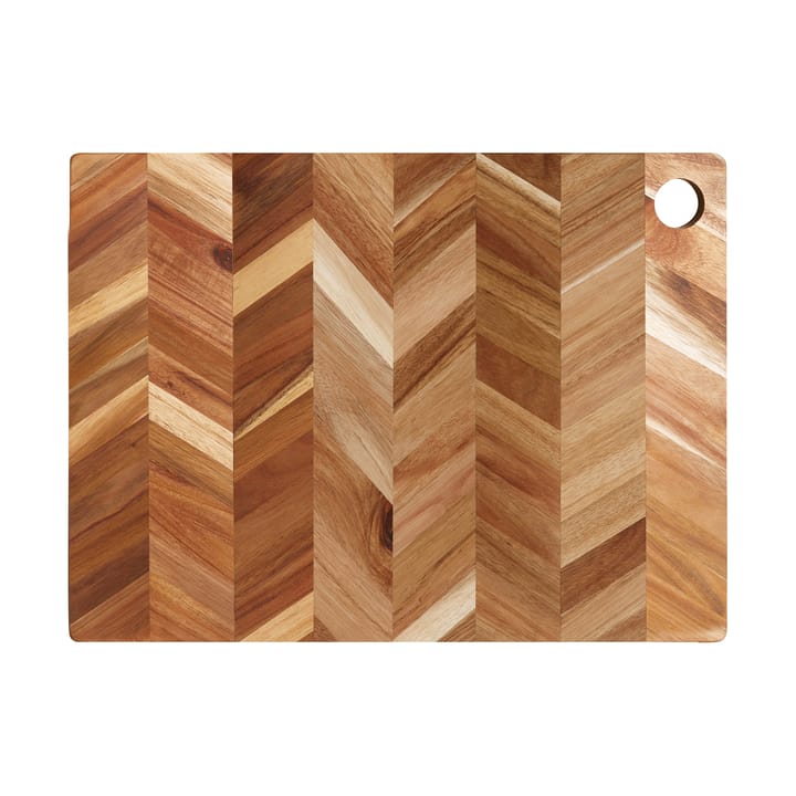 Tabla para tapas/pizza dibujo en espiga 35x48 cm, Madera de acacia Aida