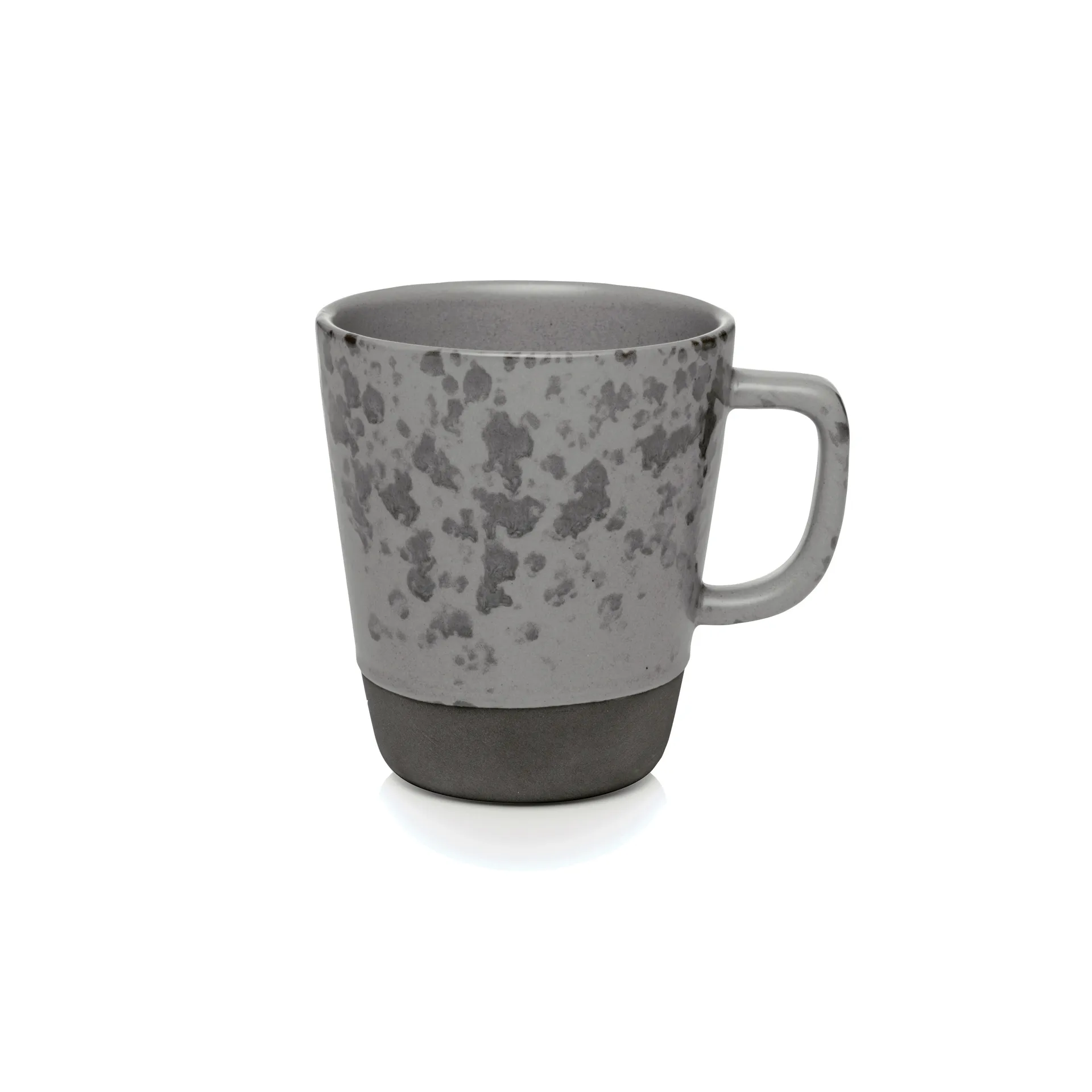 Taza con asa Raw 30 cl, gris con puntos Aida