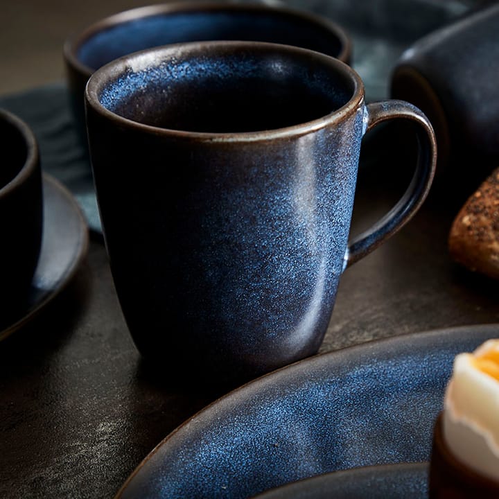 Taza con asa Raw 35 cl, Midnight blue Aida