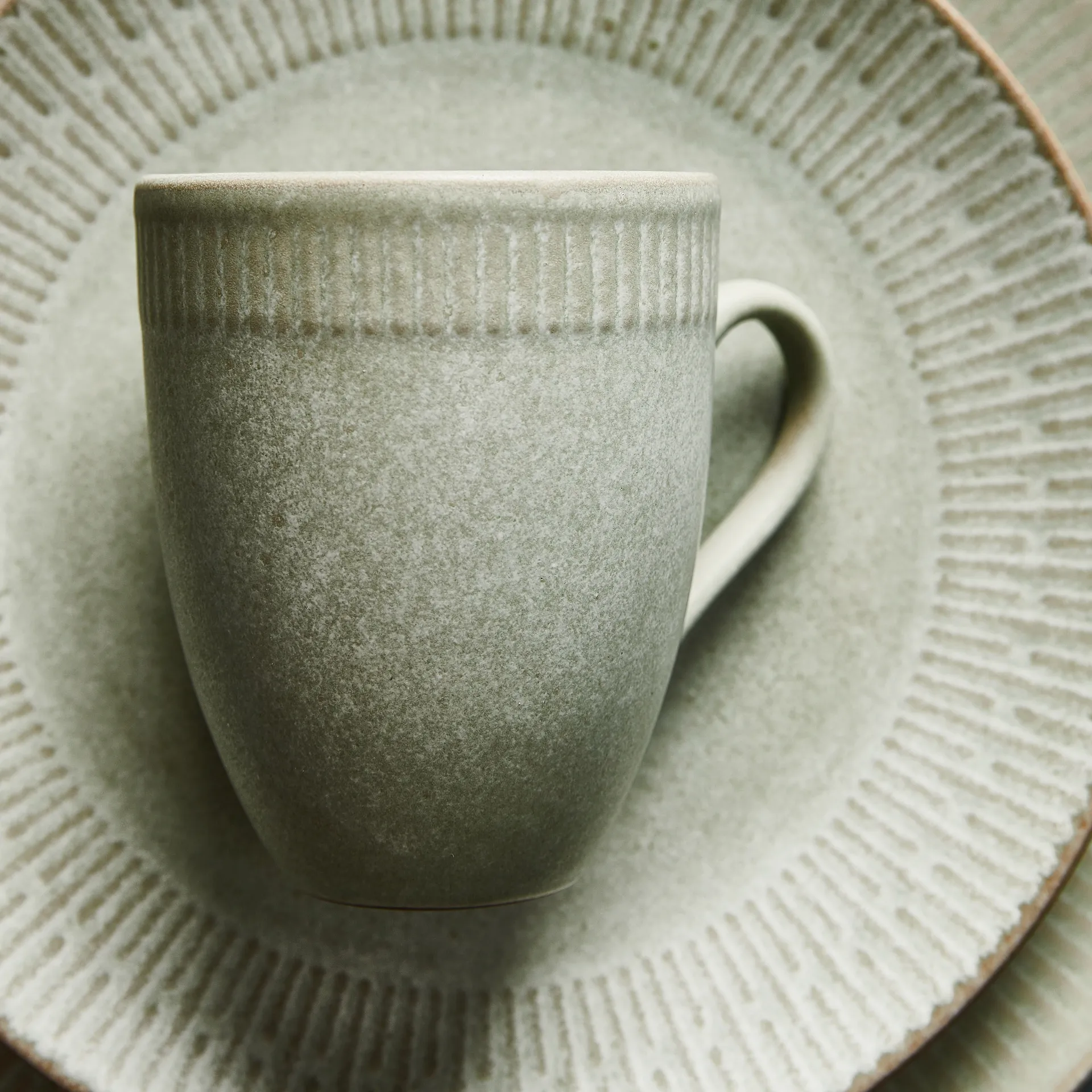 Taza Relief 30 cl, verde Aida