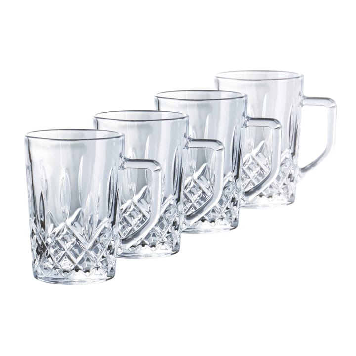 Vaso de café con asa Harvey 27,5 cl set de 4 - transparente - Aida