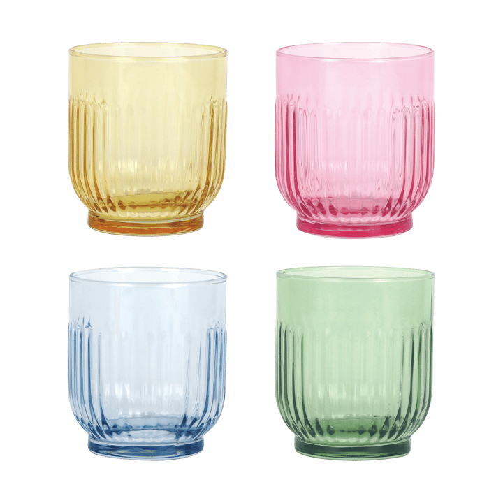 Vasos Aida 33 cl 4 piezas - Ámbar, rojo, azul claro, verde - Aida