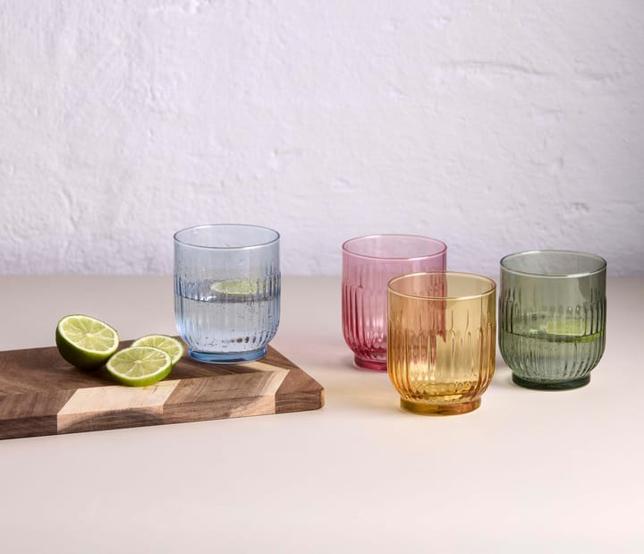 Vasos Aida 33 cl 4 piezas, Ámbar, rojo, azul claro, verde Aida