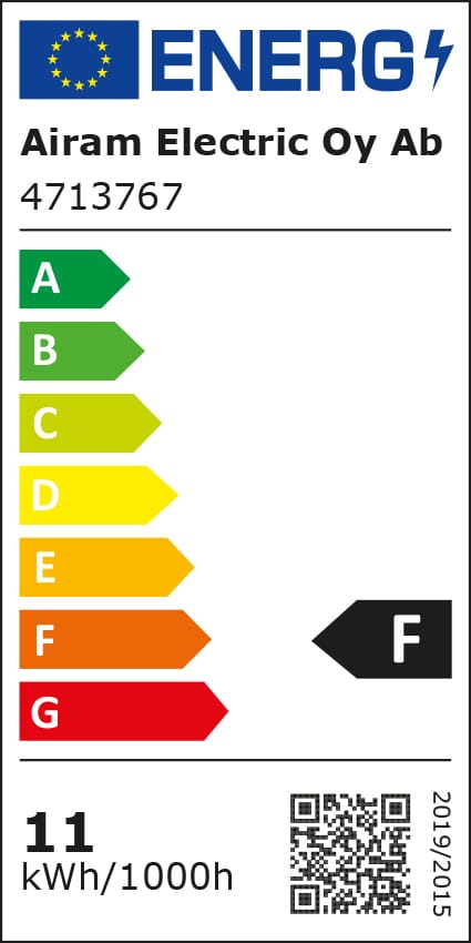 Airam LED fuente de luz, opal, e27 regulable, 12w Airam