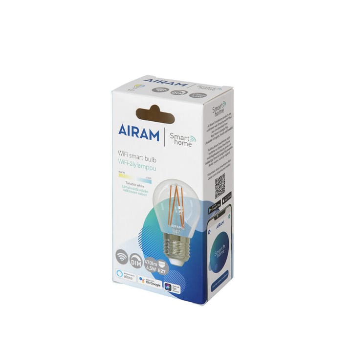 Airam Smarta Hogar Filamento LED globo fuente de luz - claro e27, 5w - Airam