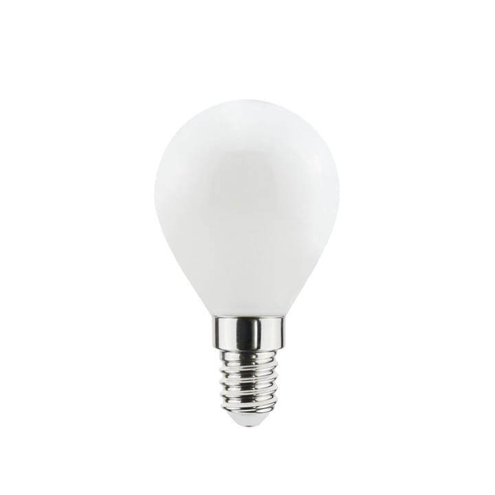 Bombilla Airam Filament LED-klot E14, opal, p45, dimbar Airam