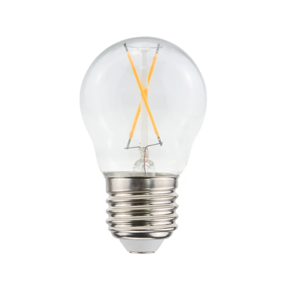 Bombilla de filamento LED Airam para lámpara de globo luminoso, claro, no regulable, 2-filamento e27, 1w Airam