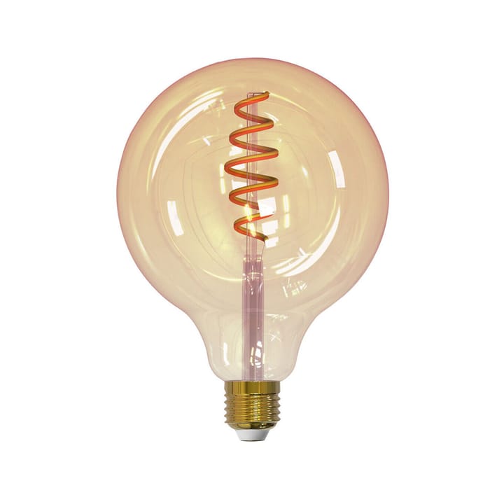 Bombilla LED de filamento Airam Smarta Hem - ámbar, 125mm, espiral e27, 6w - Airam