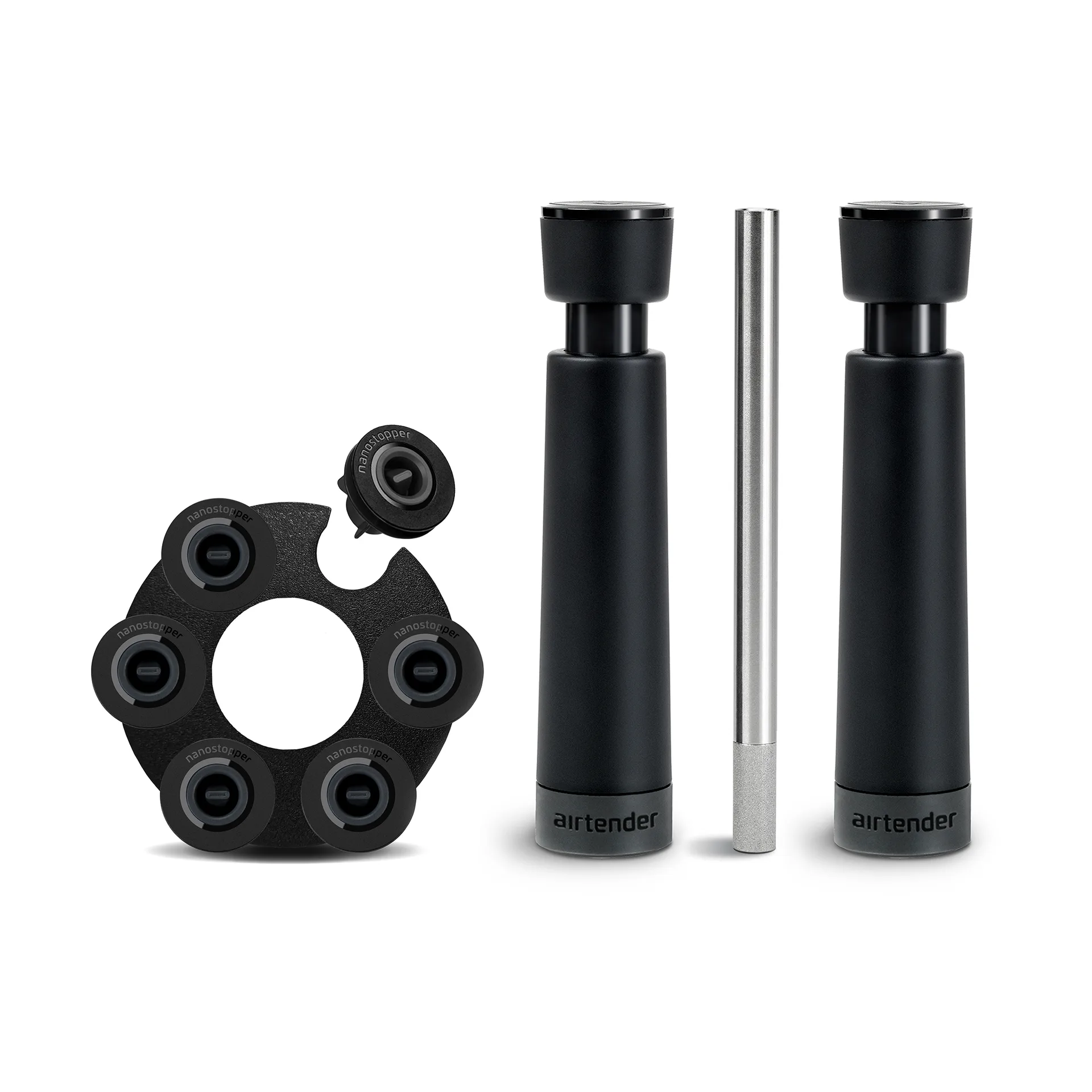 Set de regalo de aireador y bomba de vacío Wine lovers, 9 piezas Airtender