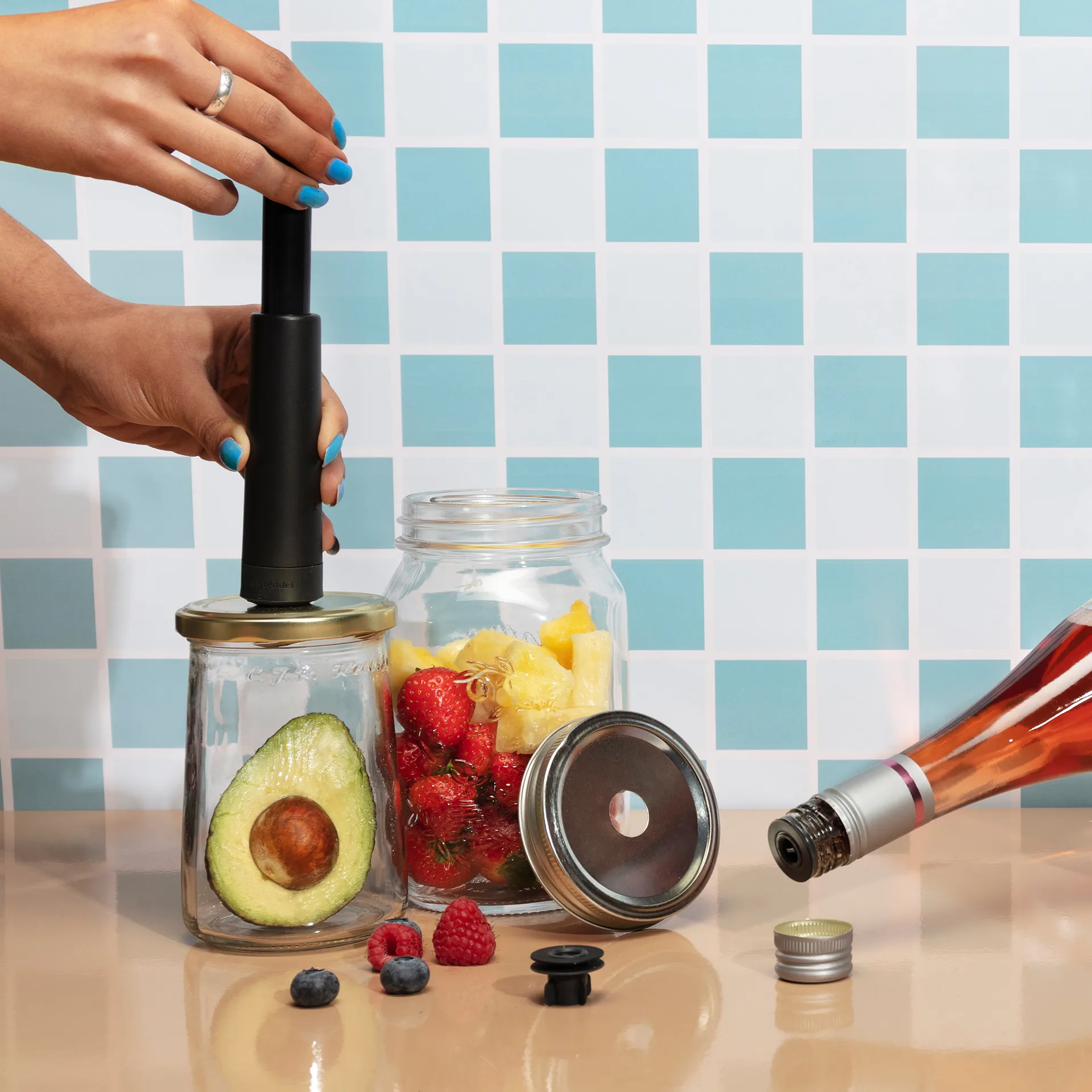 Set de regalo de aireador y bomba de vacío Wine lovers, 9 piezas Airtender