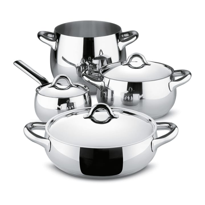 Batería de cocina Mami 7 piezas - acero inoxidable - Alessi