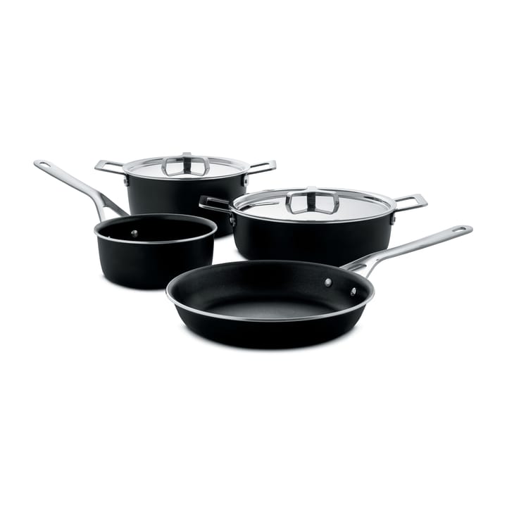 Batería de cocina Pots&Pans 6 piezas - negro - Alessi