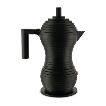 Cafetera de espresso Pulcina negro - 15 cl, 3 tazas - Alessi