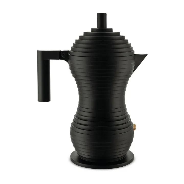 Cafetera de espresso Pulcina negro - 30 cl, 6 tazas - Alessi