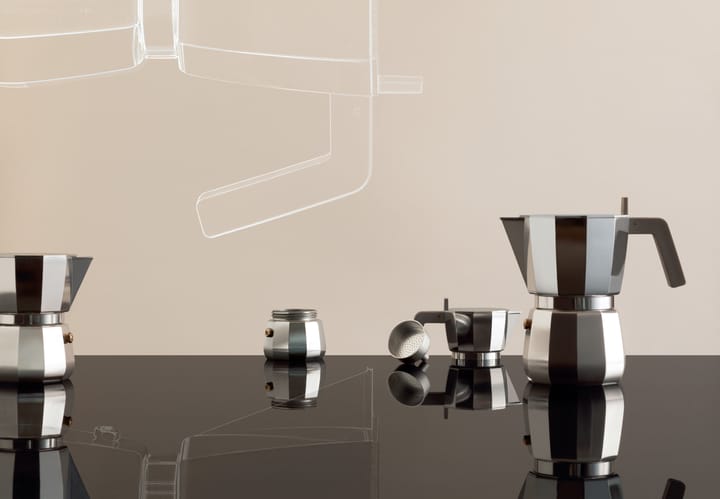 Alessi CAFETERA LA CONICA ESPRESSO, 6 TAZAS, PLATA