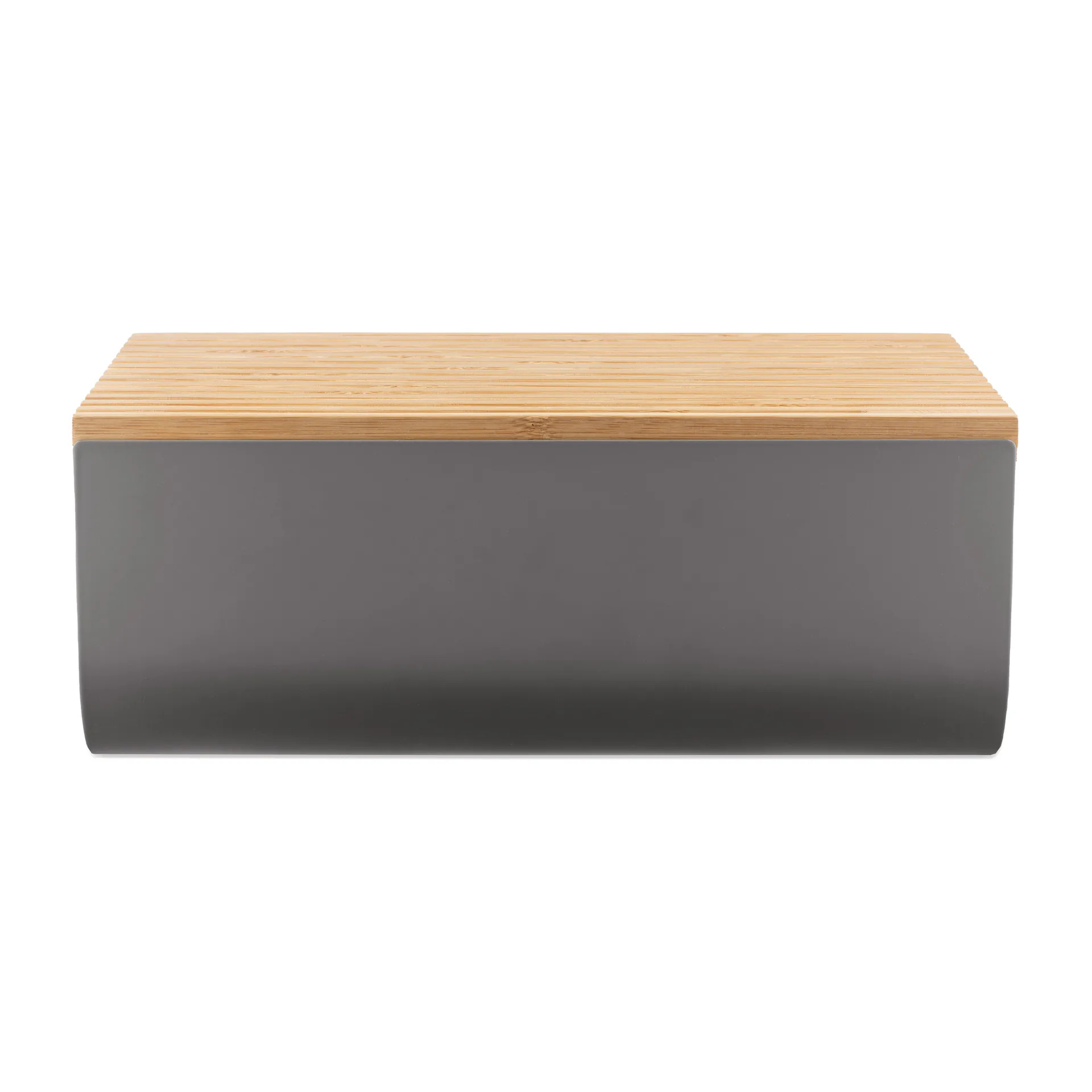 Caja para pan Mattina 34 cm, Gris oscuro-bambú Alessi