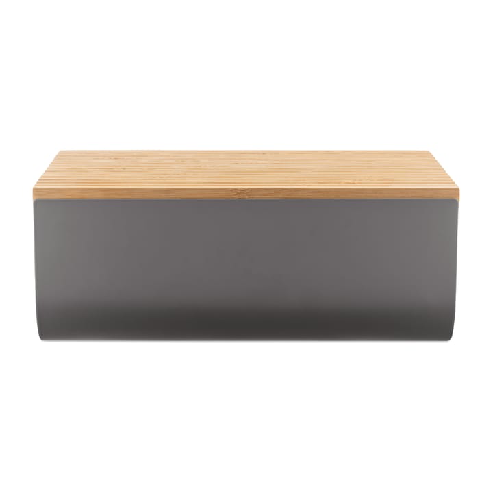 Caja para pan Mattina 34 cm - Gris oscuro-bambú - Alessi