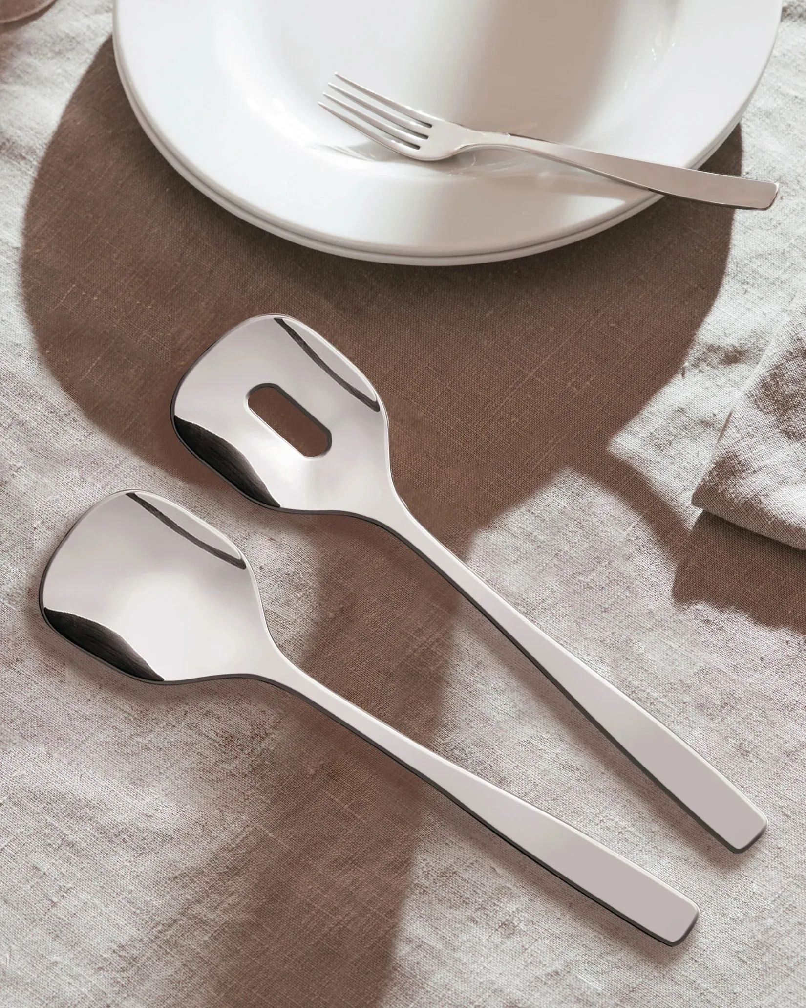 Cubiertos de ensalada KnifeForkSpoon, acero inoxidable Alessi