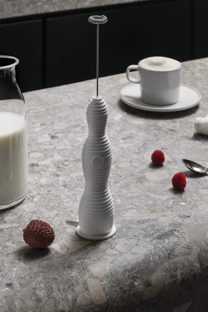 Espumador de leche Pulcina 27,5 cm, Blanco Alessi
