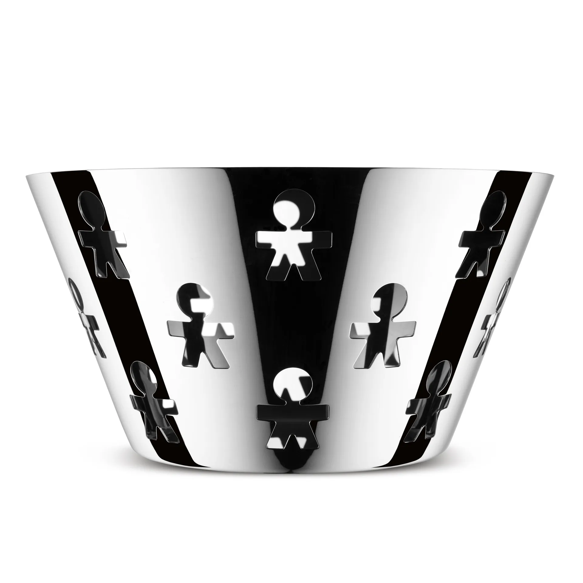 Frutero Girotondo alto, acero inoxidable Alessi