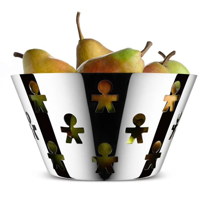 Frutero Girotondo alto, acero inoxidable Alessi