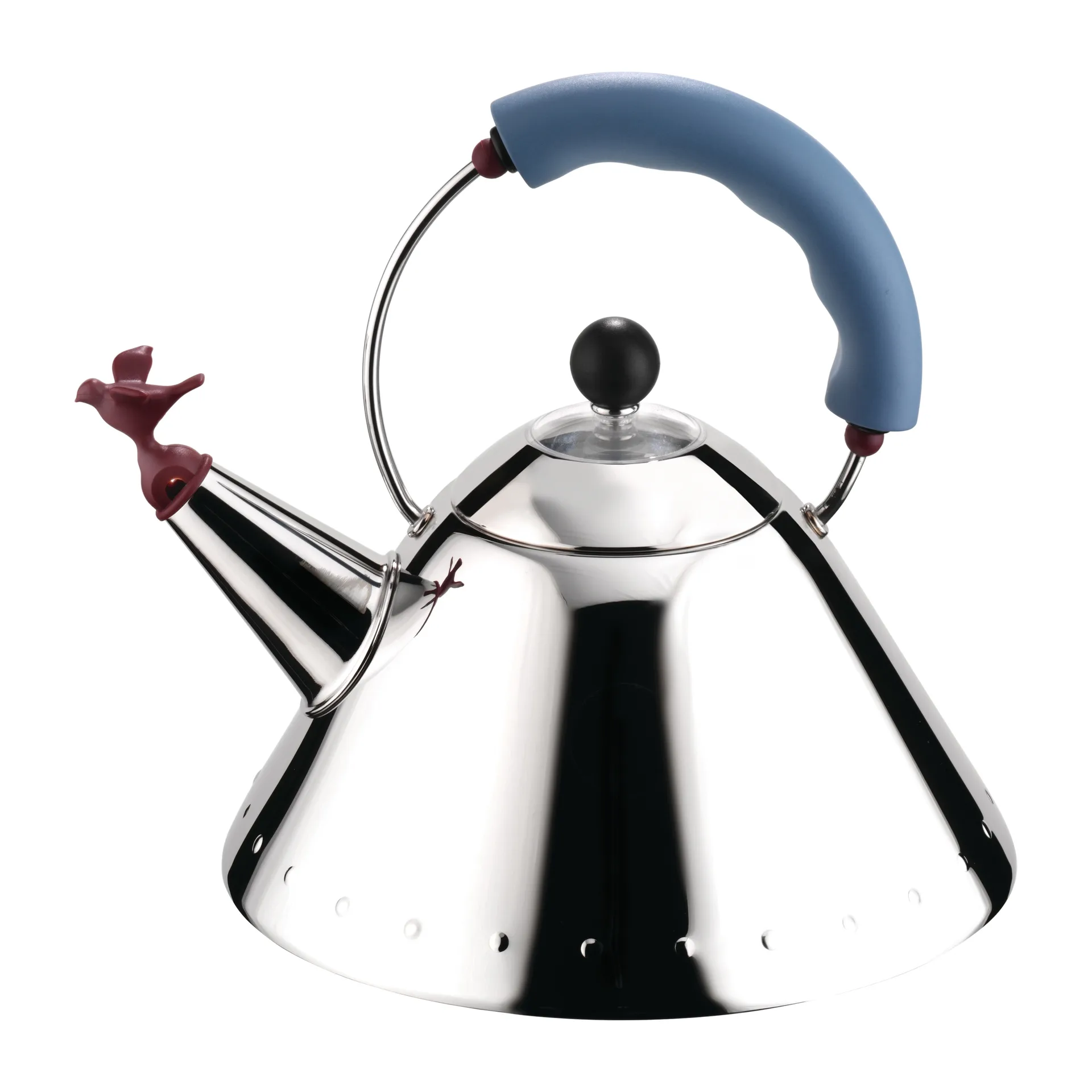 Hervidor de agua Alessi 9093, azul claro-pájaro Alessi