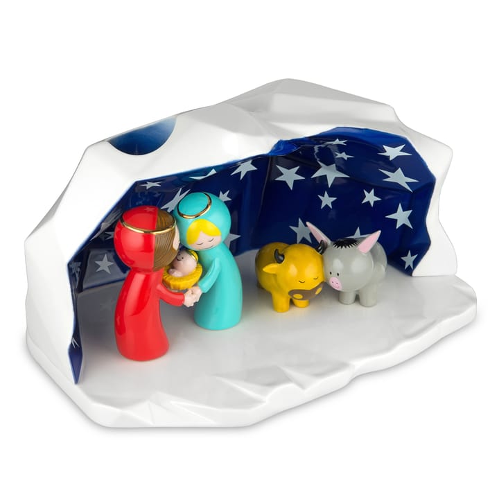 Pesebre con figuras porcelana Happy Eternity baby, 1 set Alessi