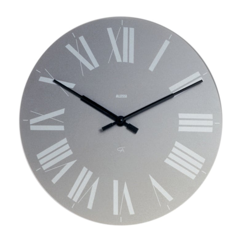 Alessi Reloj de pared Firenze Ø36 cm gris