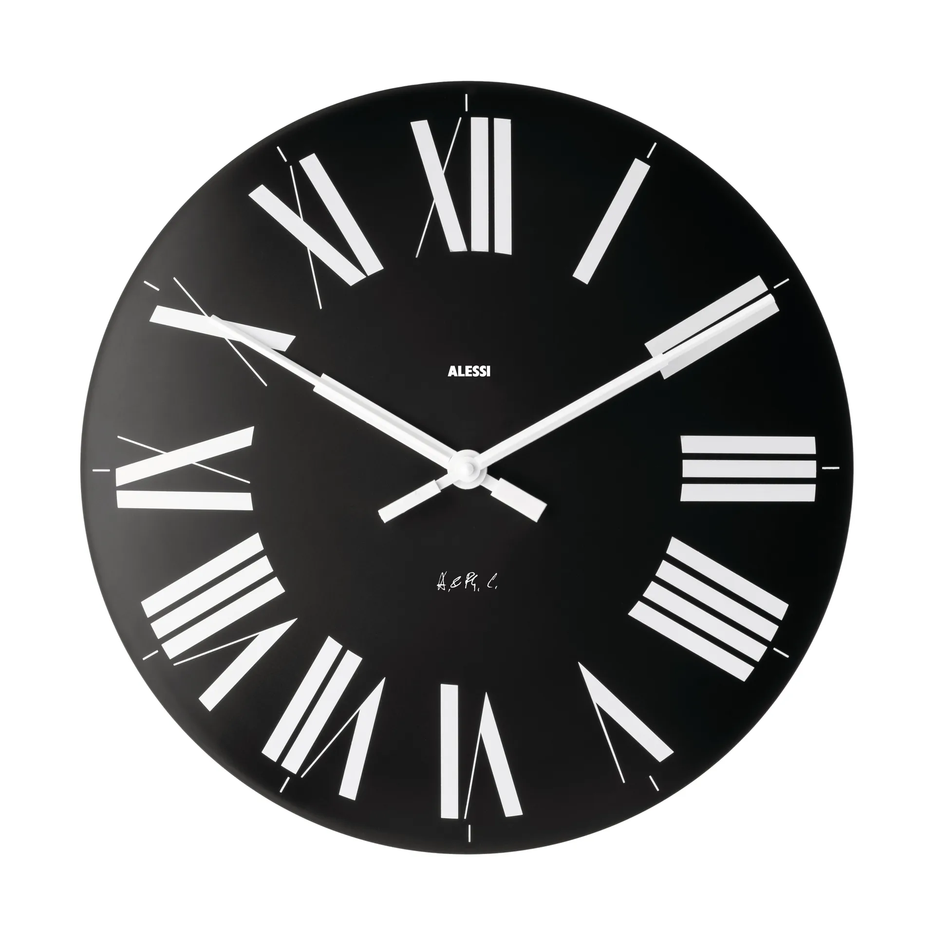 Reloj de pared Firenze Ø36 cm, negro Alessi