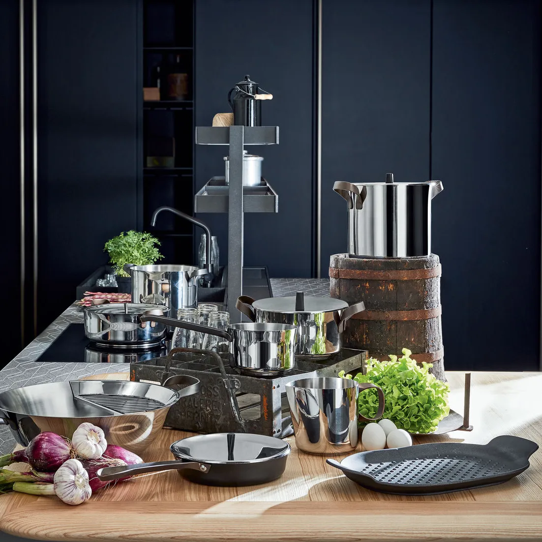 Sartén parrilla Edo hierro fundido, 24,5x40 cm Alessi