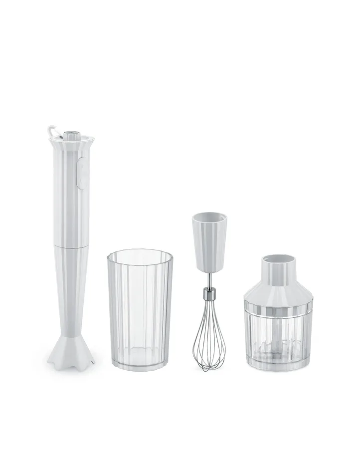 Set de batidora de mano Plissé - Blanco - Alessi