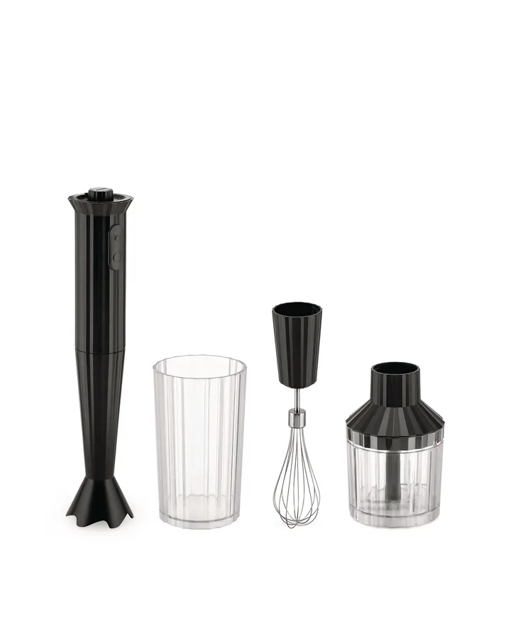 Set de batidora de mano Plissé - Negro - Alessi