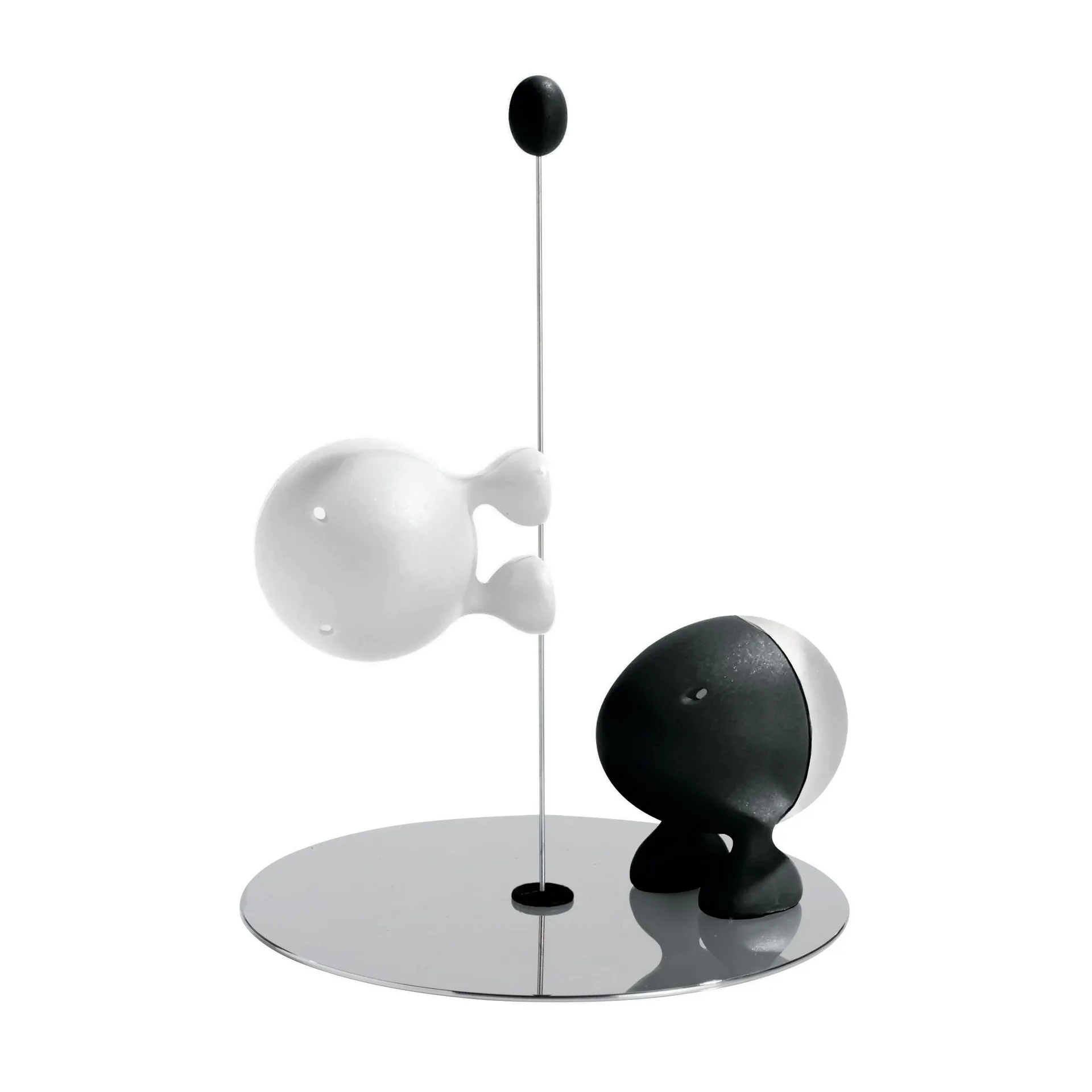 Set de Salero y pimentero Lilliput, negro-blanco Alessi