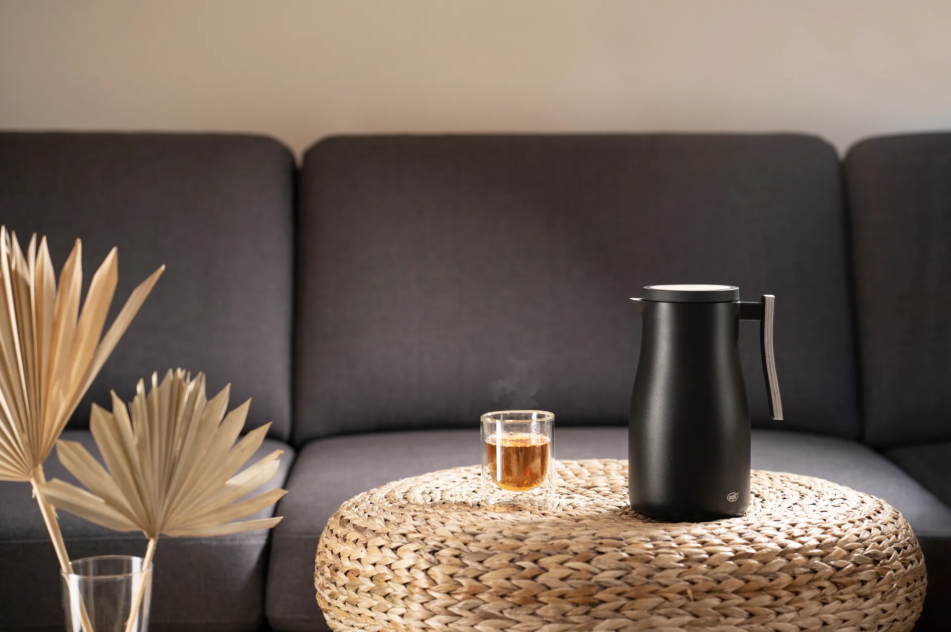 Jarra termo Studio Allure 1 l, Negro mate Alfi