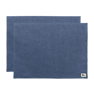 2 Manteles individuales Linne 34x45 cm - azul - Almedahls
