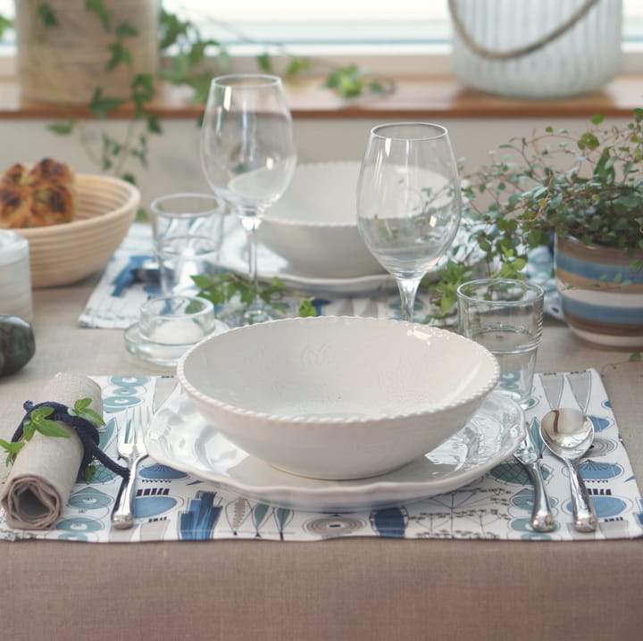 2 Manteles individuales Picknick 34x45 cm, Azul-beige Almedahls