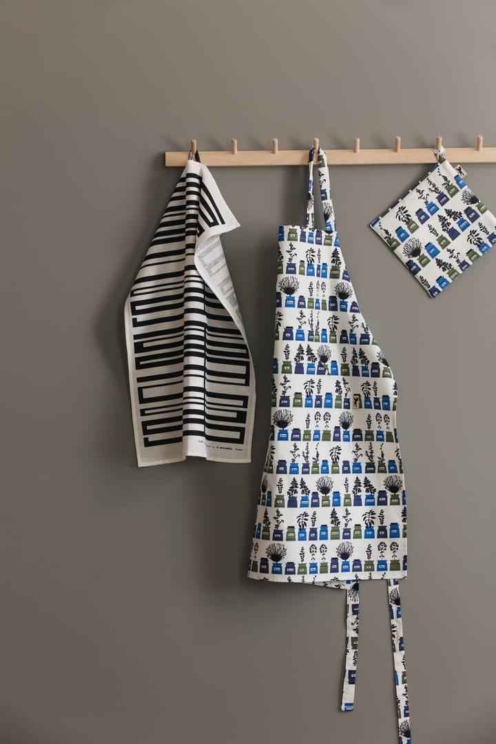 Agarrador Persons kryddskåp estampado pequeño, Azul Almedahls