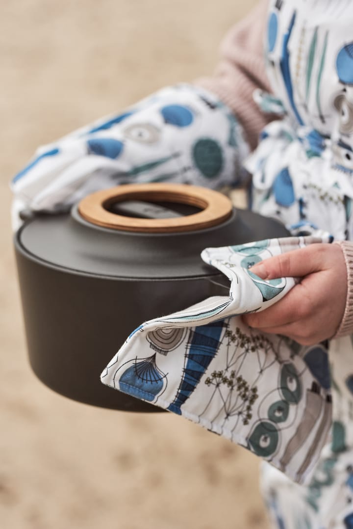 Agarrador Picknick 23x23 cm estampado pequeño, Azul-beige Almedahls