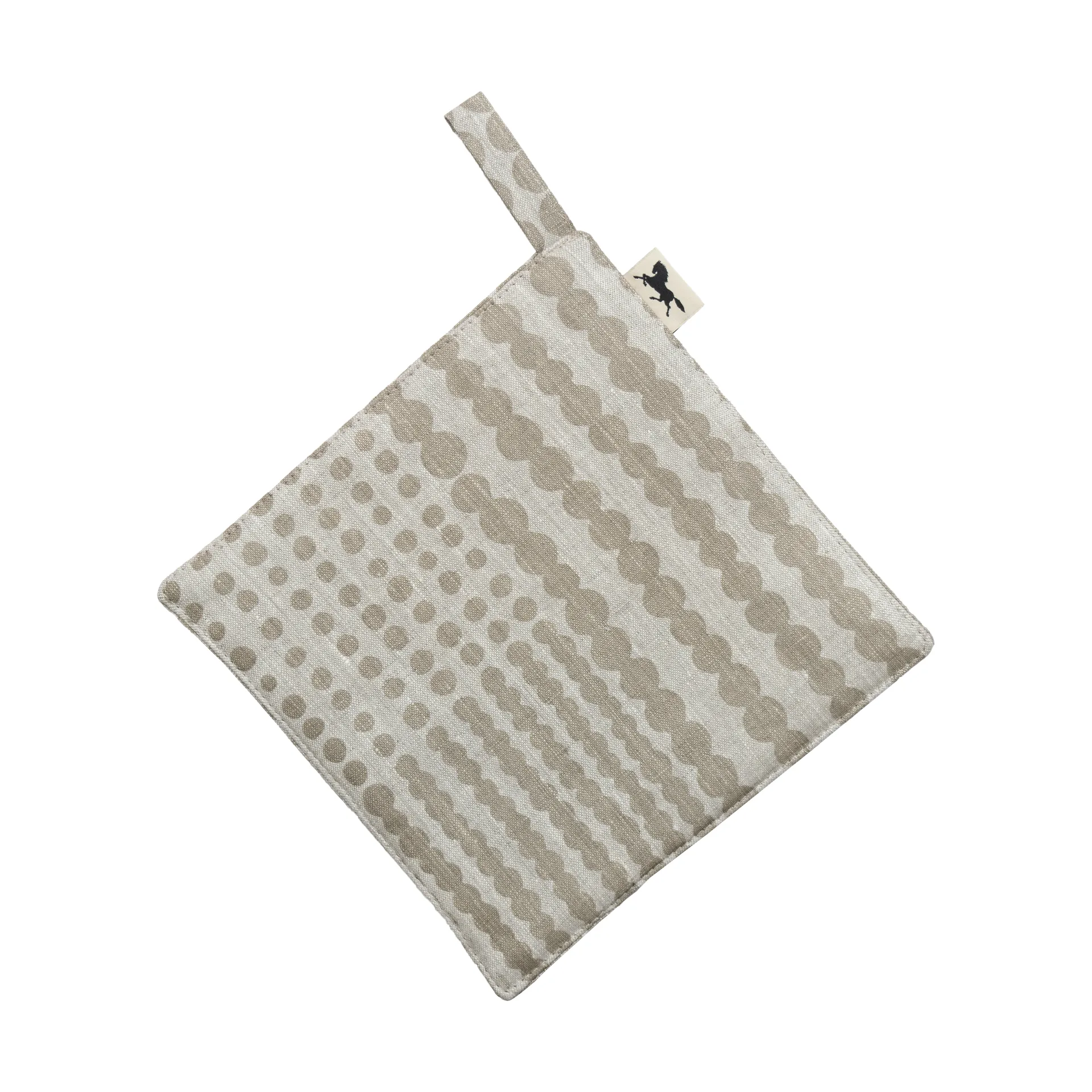 Agarrador Pricktyg 23x23 cm, Natur-taupe Almedahls